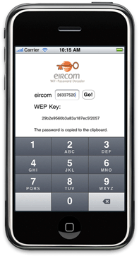 iPhone EircomWEP